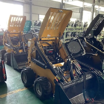 Affordable Used DCMG Skid Steer Loaders with Bucket Mixer, CE EURO5 EPA Engine: USA Models for Sale - 400kg & 600kg Stand-On Loader Options