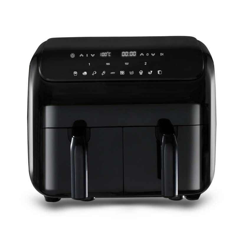 Household 8L Touch Screen Double Air Fryer Electric Deep Fryer Oven air fryers on sale With 2 Independent Baskets