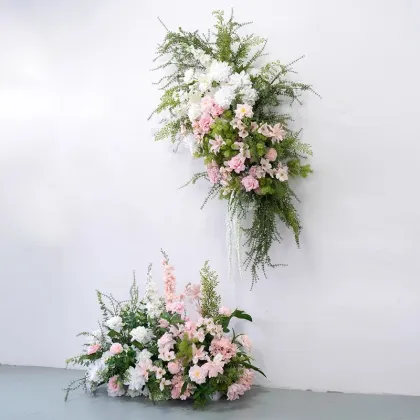 Mori Style Artificial Green Plant Column for Wedding Hanging Decoration