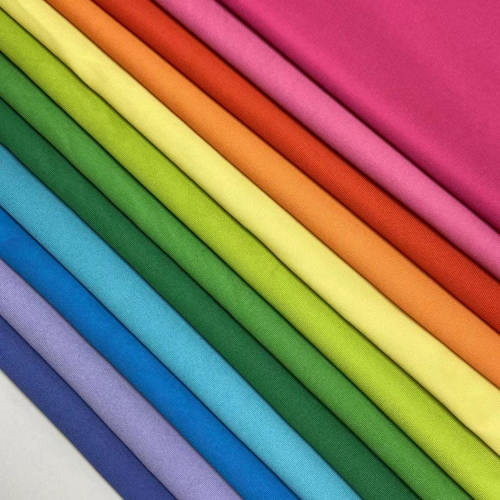 Polyester Spandex Plain Dyed Single Jersey Fabric