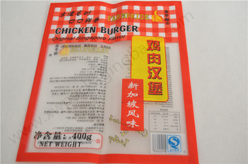 plastic chicken burger bag