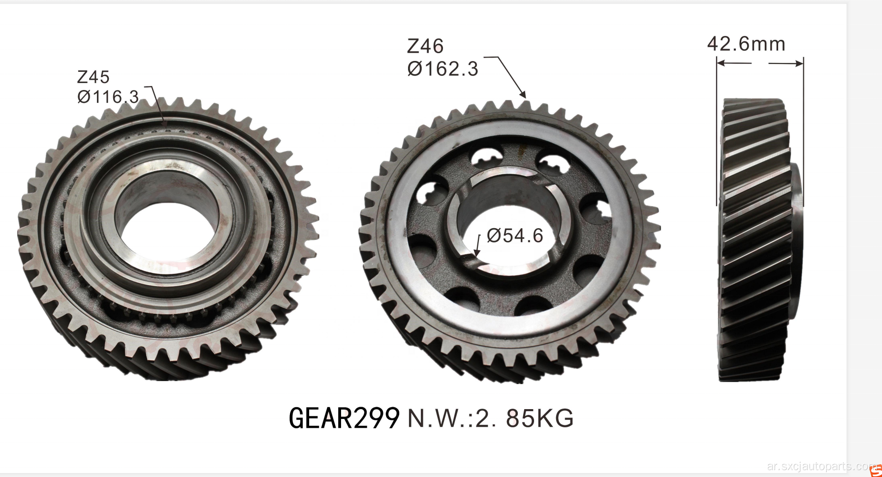 سيارات اليابانية اليدوية بوكس ​​التروس أجزاء التروس OEM 8-98137-256-0 ل FRR MZW6P 6th MMY6P