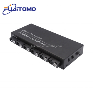 Fiber Optic Media Converter 6Fiber 2RJ45 10/100M 2LAN