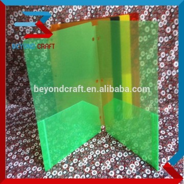 A4 size L shaped document folder clear folders two pockets