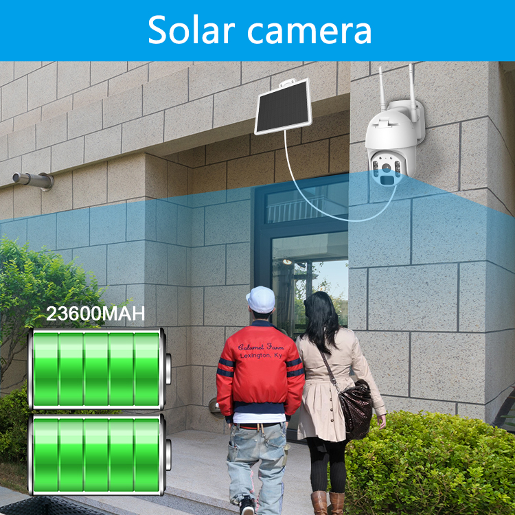 360 Degree Wide Angle Multifunction Solar Camera