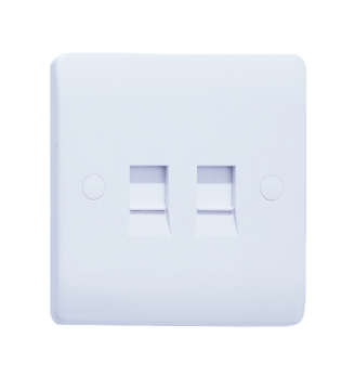 2GANG RJ45 DATA SOCKET, CAT-6