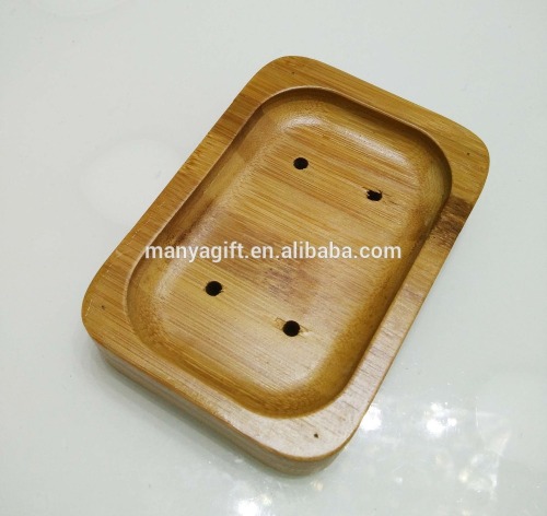 generic Bamboo Soap Dish Storage Holder Bath Shower Plate Bathroom