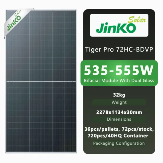 Jinko Solar Panels: 535W to 555W Tiger PRO Mono Perc Solar Panels for Your Solar System