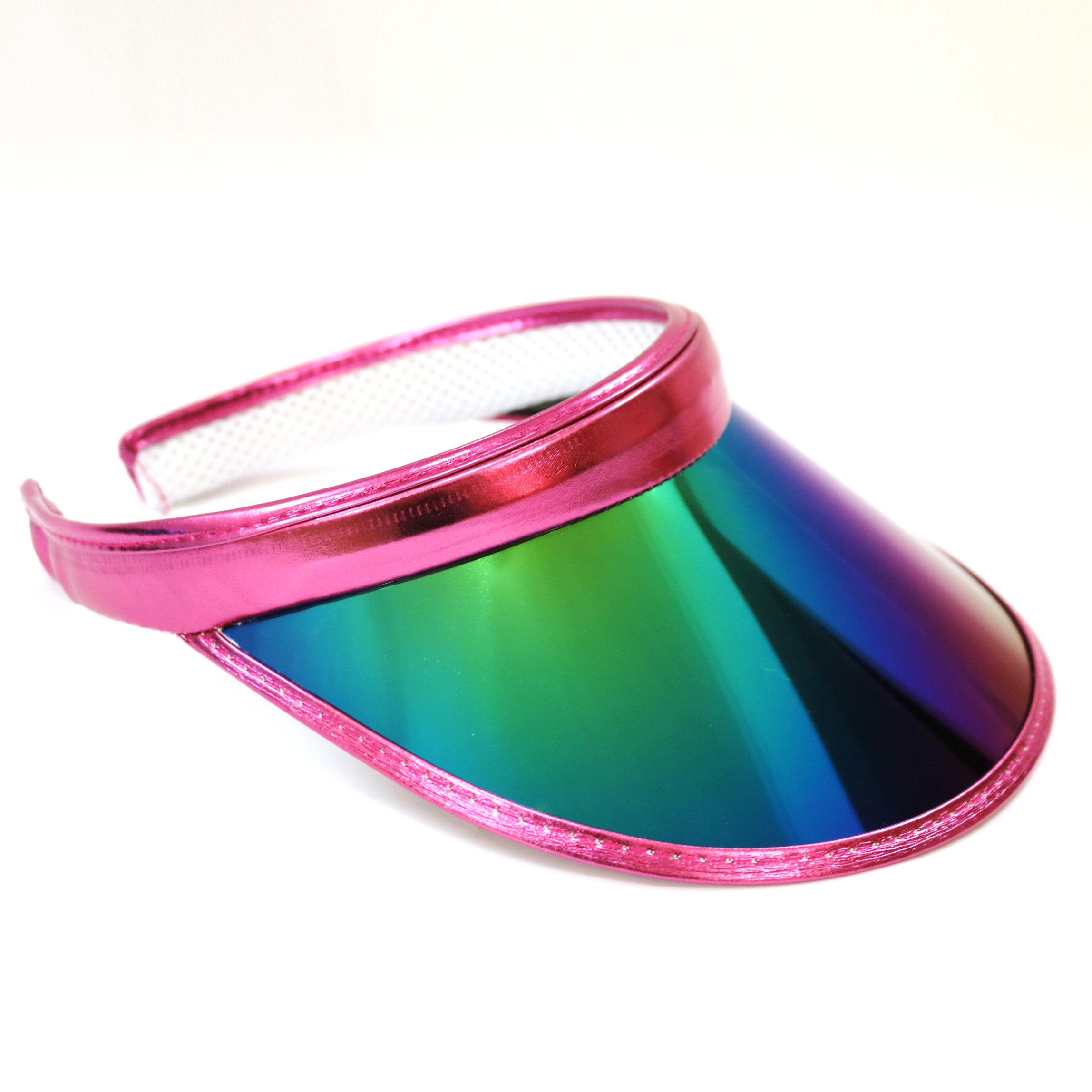 rainbow lens rose red headband visor cap