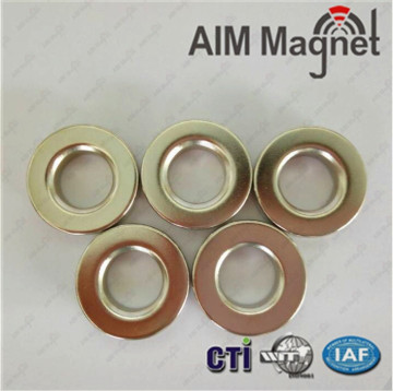 Nickel plated Neodymium Magnets N50 - 3/4 OD x 1/8 ID x 3/4 L Ring
