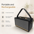Deri Kaplamalı Kablosuz Bluetooth Hoparlör