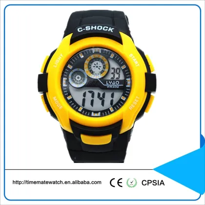 Mens Electronic Multifunction Plastic Sports Kids Wrist Watch brand your own watches