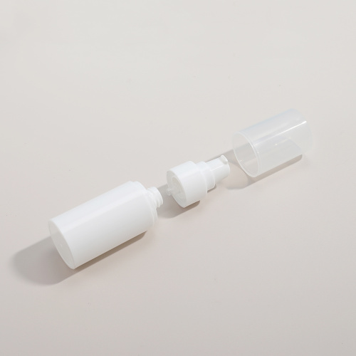 Vacuum Airless Pump Bottle 50ml 80ml 100ml Plastic Round Airless Lotion Bottles Factory