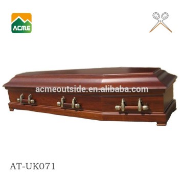 AT-UK071 luxury adult western coffin supplier
