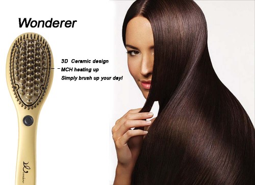 Straightener Hair Electric Ceramic Comb Brush