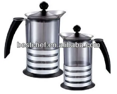 stainless steel and pc Double wall cafetiere