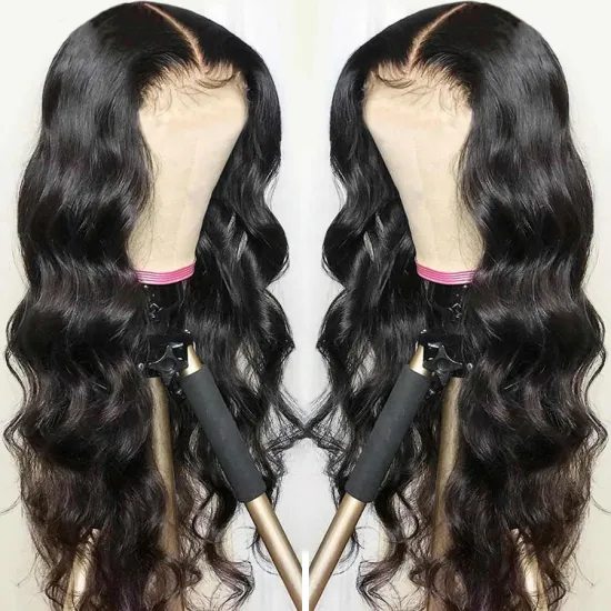 Cheap Human Hair Wigs Transparent Lace Front Closure Body Wave Wig Full Virgin Cuticle Aligned HD Lace Closure Human Hair Wig