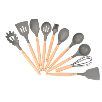 Impianto di utensile da cucina in legno in legno per cucinare