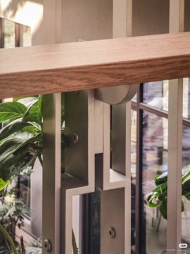 Simplifies installation process suitable for commercial Modular design iron handrail
