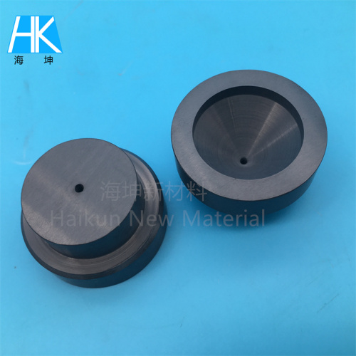 Black Grey Silicon Nitride Si3n4 Ceramic Nozzle Part