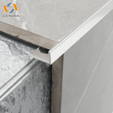 LENWA Aluminium L Shape Marble Trim for Tile Edge Protection