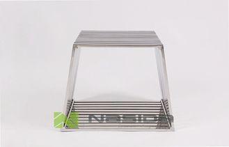 Polishing Stainless Steel Modern Outdoor Garden Bench for B