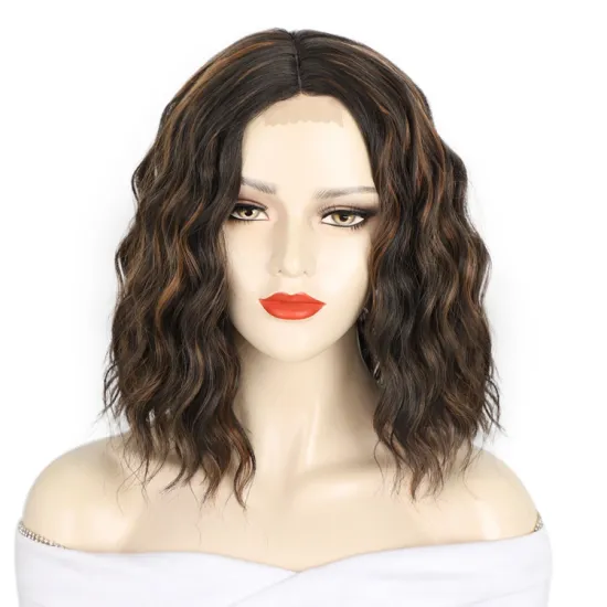 Vigorous Heat Resistant Futura Silk Short Bob For Black Women Wholesale High Temperature Synthetic Wigs Lace Front