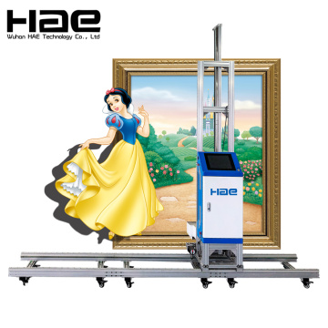 White building wall painting machine