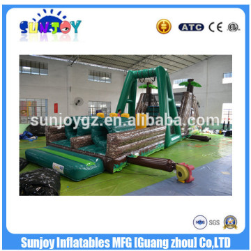 Hot sale giant racing track inflatable obstacle course toys for kids and adults for commercial use