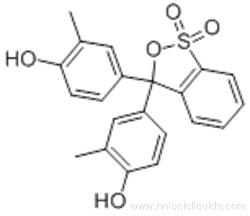 Phenol,4,4'-(1,1-dioxido-3H-2,1-benzoxathiol-3-ylidene)bis[2-methyl- CAS 1733-12-6