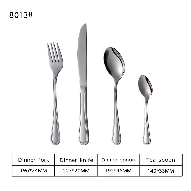 Simple Piece Stainless Steel Cutlery Set
