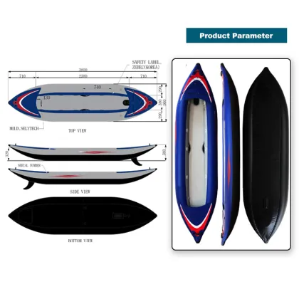 Inflatable Fishing Kayak Set - PF Kayak for Fishing Canoe