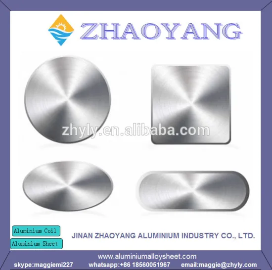 Chinese manufacturer supply high quality stamping aluminum wafer for advertising board