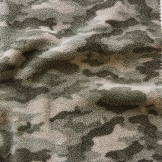 Printed Poalr fleece fabric Anti-piliing fabric