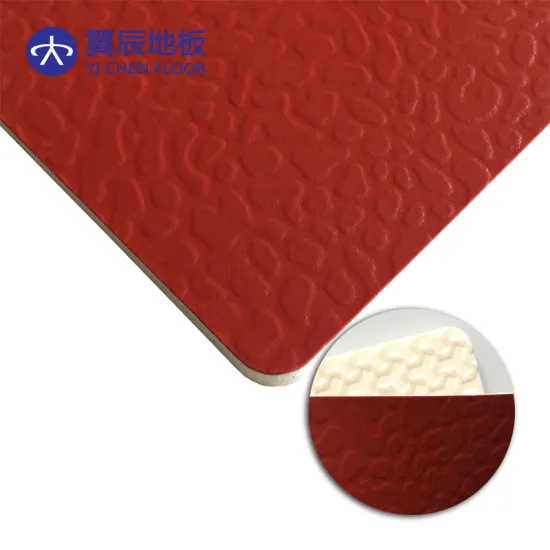 Professional Sports Flooring Red Table Tennis Flooring Mat