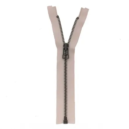 YKK zipper metal gray ratchet open zipper