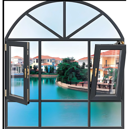 Customized Tilt Turn Aluminum Double Glass Casement Window