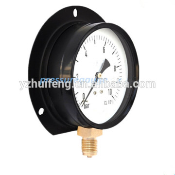 Black 2.5" Bottom Back Flange Dry Pressure Gauge