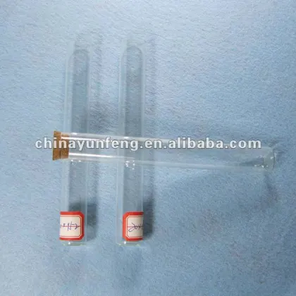 Glass Tube with Wood Cork