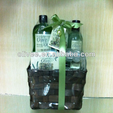 Hot sale in wooden tray bath spa gift set