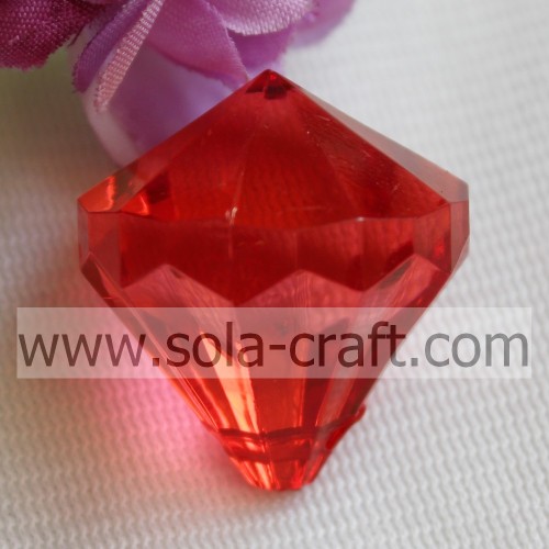 Wholesale Transparent Diamond Acrylic Drop Hole Beads