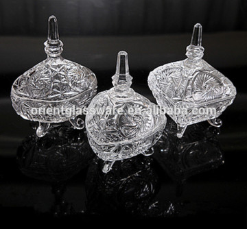unique design glass sugar jar