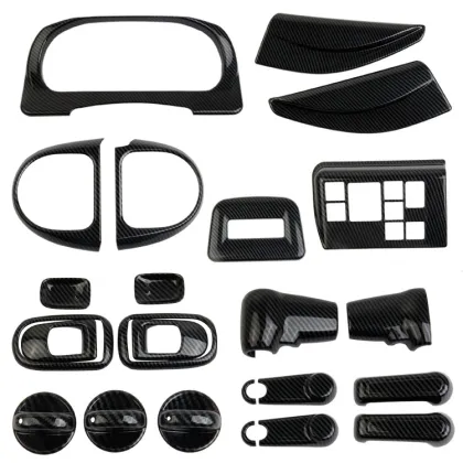 ABS Imitation Carbon Fiber Trim Interior Accessories for Toyota Town Ace 2021-2024