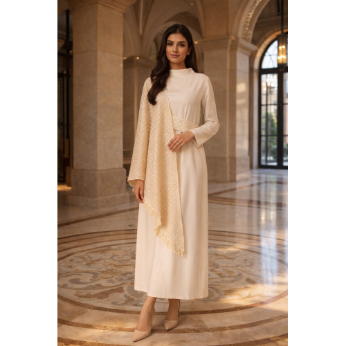 عاج مش نامتقارن لبه کیپ Abaya