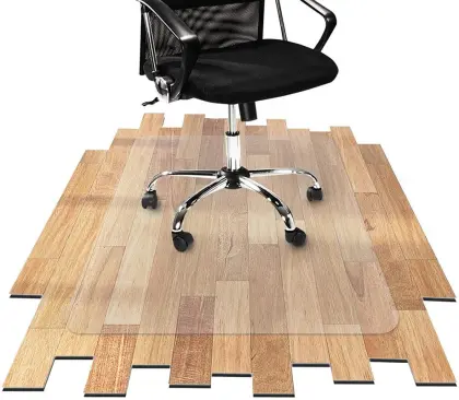 1.5mm Frosted Polycarbonate Chair Mat For Hard Floors