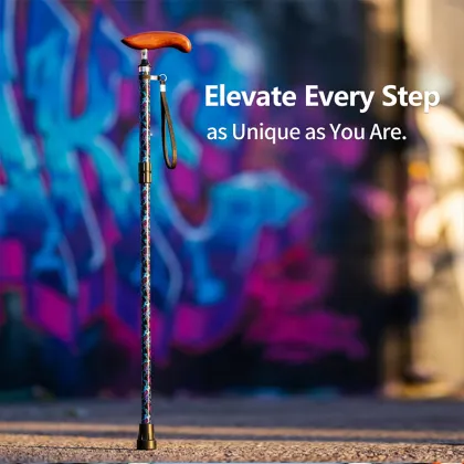 Strong Load-Bearing Folding Walking Stick