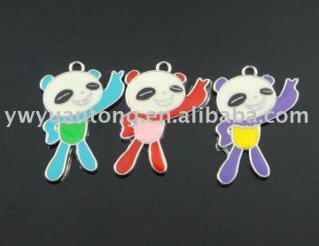 panda shape key chain pendants