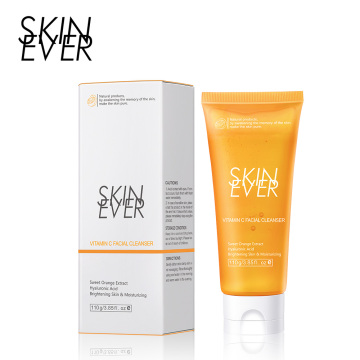 SKIN EVER Natural Facial Cleanser: Vitamin C Face Wash for Gentle, Hydrating, and Deep Cleaning