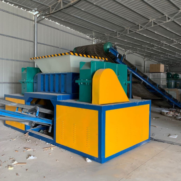 Industrial Cardboard and Waste Wood Pallet Double Shaft Shredder Machine