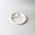 9 polegadas 3 Div Bagasse Plate φ225mm